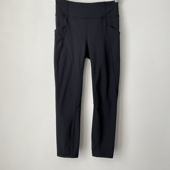 Lululemon Leggings Black Cropped Pull-on 6 - Picture 11 of 11
